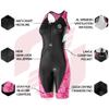 SLS3 Triathlon Suits Women  Sleeveless Trisuit Women - Premium FX Fabric, Tri Suit Womens Triathlon Suit, No Shelf Bra (Pink Rose, Large) view 2
