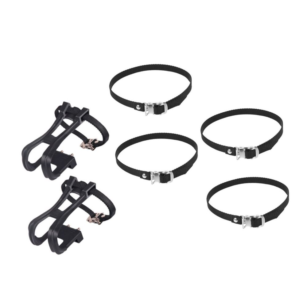 POPETPOP 1set Convenient Wear-Resistant Bike Toe Clips Replaceable Pedal Straps for and Road Toe Cages for Enhanced Control and Performance