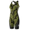 SLS3 Triathlon Suits Women  Sleeveless Trisuit Women - Premium FX Fabric, Tri Suit Womens Triathlon Suit, No Shelf Bra (Primrose Outline, X-Small) view 1