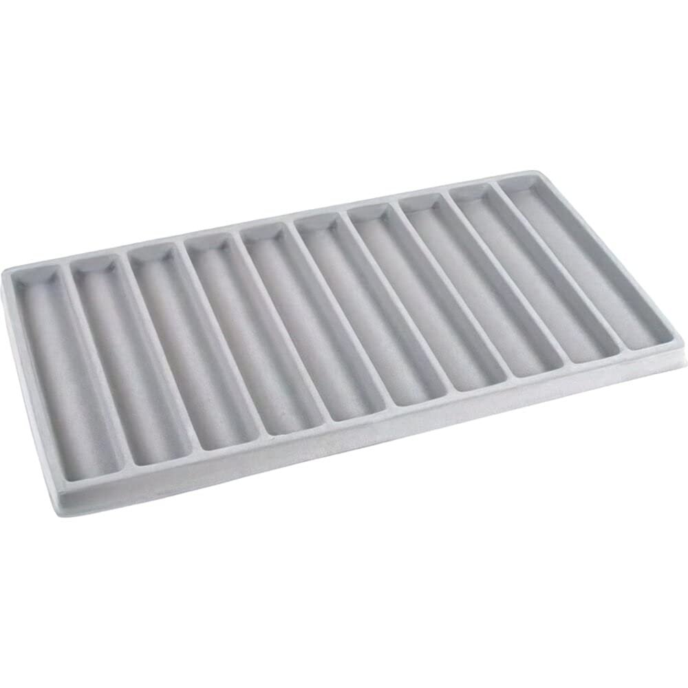 5 Pc 10 Compartment Display Tray Inserts (White)