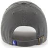 47 MLB Charcoal Team Color Primary Logo Clean Up Adjustable Hat Cap, Adult One Size - Los Angeles Dodgers - Charcoal view 2