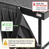 Stage Skirt, Black Stage Skirting Box Pleat, Any Length and Height, Polyester (Box Pleat, 16ft Length x 24in Height) view 2