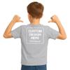 Custom Shirts for Kids Personalized Cotton T Shirts for Boys Girls Children Customized DTF Print Custom Kids Shirt Tshirt Upload Your Design Medium Sports Gray Tshirt view 2