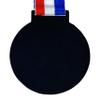 10 Pack of Large 2.25 Inch Soccer Award Medals with Attached Neck Ribbons Trophy Medal Trophies Gift Prize Team Black Gold Star UV view 4