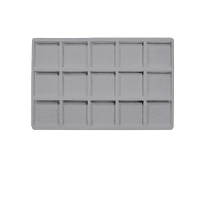 5 Pc 15 Compartment Display Tray Inserts (Gray)