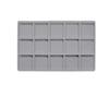 5 Pc 15 Compartment Display Tray Inserts (Gray) view 1