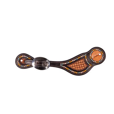 Professional's Choice Spur Strap Multi-Colored Dot Border Women