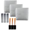 TAG Baseball Official Base Set, Set of 3 Bases with Waffle Bottoms, Plugs, and Receptacles view 1
