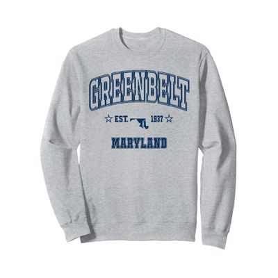 Retro Greenbelt Maryland MD Vintage Athletic Sweatshirt