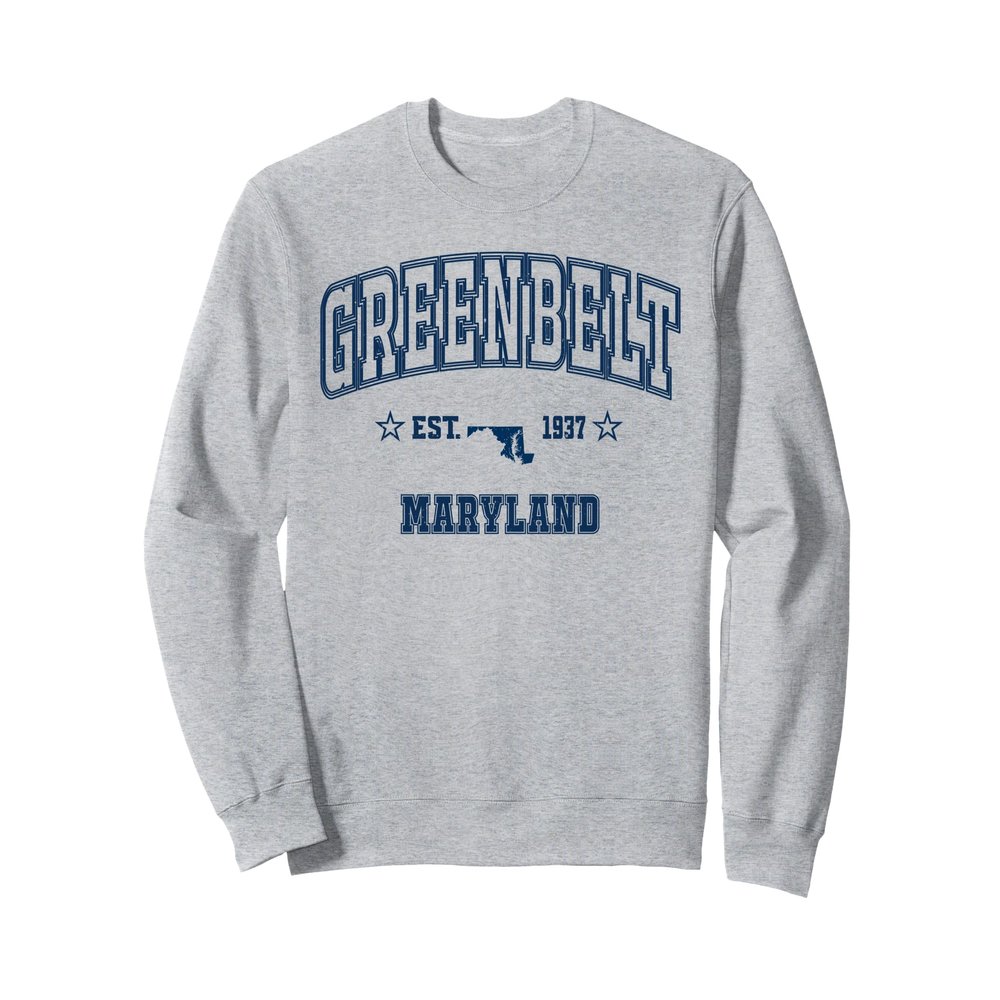 Retro Greenbelt Maryland MD Vintage Athletic Sweatshirt