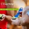humangear GoBites Uno | Travel & Camping Utensils | Portable & Convertible Dining Ware | Multi-Functional Spork, Black Titanium view 3