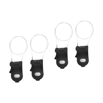 BESPORTBLE 4pcs Snowboard Password Lightweight and Portable Mountain Bike Lock for Ski Stroller and Outdoor Activities Easy to Use and Secure