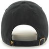 47 Brand MLB Team Color Home Primary Logo Clean Up Adjustable Baseball Cap Hat, Adult One Size Fits All - Pittsburgh Pirates Black view 2