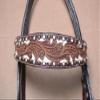 HILASON Western Horse Headstall Tack Genuine American Leather Brown view 2