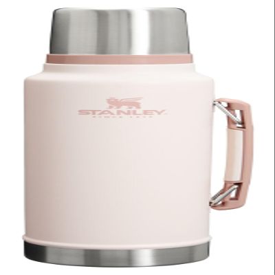 Stanley Classic Legendary Vacuum Bottle 1.5 qt | Wide Mouth with Leakproof Cup Lid | Keep Drinks Hot or Cold | Packable for Travel | Insulated Stainless Steel Thermal Bottle | BPA-Free | Rose Quartz