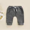 Newborn Baby Kids Boy 3-Pack Joggers Infant Baby Cotton Harem Pants for Toddler Boys 0-3T (Gray, 6-12 Months) view 3