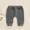 Newborn Baby Kids Boy 3-Pack Joggers Infant Baby Cotton Harem Pants for Toddler Boys 0-3T (Gray, 6-12 Months) view 4