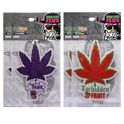 Grapple Grape Apple Pie Purple Dank Drank Drink Soda Flavor Mix New Scent Combo Package with 2 Unique Scented Smell Car Truck SUV Vehicle Room Office Rear View Mirror Hanging Paper Air Freshener