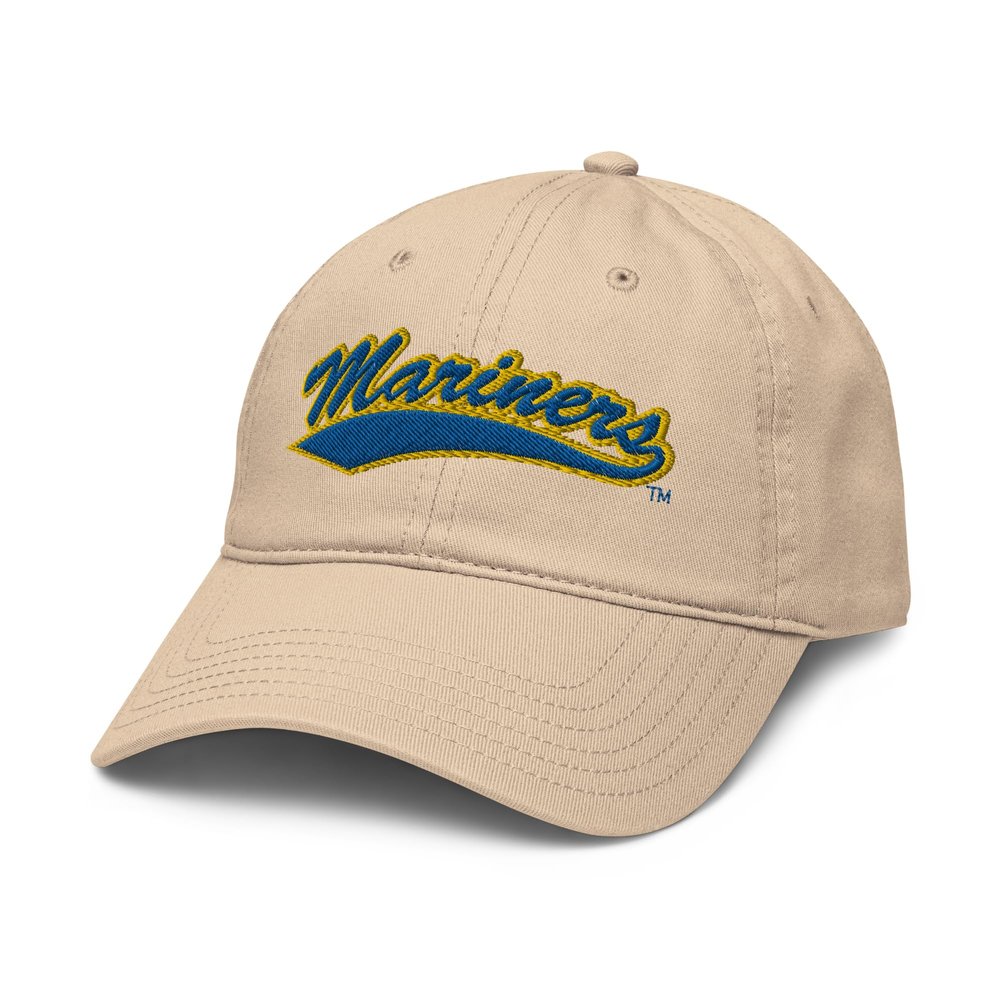 Elite Authentics Maine Maritime Mariners Icon Officially Licensed Adjustable Baseball Hat, Stone