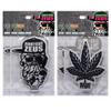 Black and White BW Junkyard Zeus Logo and 420 Fresh Smoked Leaf Combo Package Odin God of Old New Scent Scented Smell Car Truck SUV Vehicle Room Office Rear View Mirror Hanging Paper Air Freshener view 1