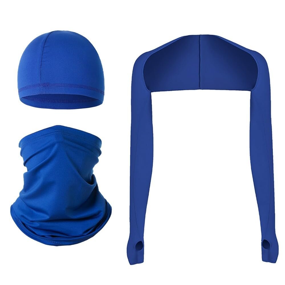 Neck Gaiter Cooling Shawl Arm Sleeves Skull Cap for Men & Women Outdoor Activities Breathable Comfortable UV Protection Arm Sleeves for Golfing Driving Cycling Hiking Fishing