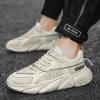 SPWAGYM Mens Running Tennis Walking Shoes Cushioning Mens Sneakers Workout Casual Sports Shoes for Men Beige Size 8.5 view 2