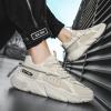SPWAGYM Mens Running Tennis Walking Shoes Cushioning Mens Sneakers Workout Casual Sports Shoes for Men Beige Size 8.5 view 4