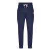 Men's Fleece Sweatpants Loose Fit Long Pants Athletic Workout Elastic Waist Yoga Pants Jogger Hiking Pants with Pockets, Large, A01_Dark Blue view 4