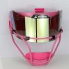 DUTYBOD Softball Face Mask Lightweight and Comfortable with Wide Field Vision fit All Ages - Durable and Safety Softball Face Mask Sets (Pink-Gold) view 4