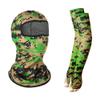 Balaclava Face Mask and Cooling Arm Sleeves Set, UV Protection Breathable Full Face Cover Windproof Cycling Cap for Outdoor Activities