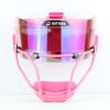DUTYBOD Softball Face Mask Lightweight and Comfortable with Wide Field Vision fit All Ages - Durable and Safety Softball Face Mask Sets (Pink-Blue) view 4