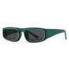Fashion Square Sunglasses 2024 Trend Punk Sun Glasses For Women Luxury Vintage Rectangle Sunglass Men Y2k Streetwear Shades (green) view 2