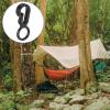 M METERXITY 10 Pack Plastic Camping Hooks - Camping Hook Buckles Durable Tent Awning Hole Clip Accessories, Apply to Camping Hiking (8mm, Black) view 2