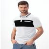 LUJENGEFA Mens Polo Shirts Short Sleeve Casual Color Block Golf Polo T Shirt Stylish Contrast Collar Cotton Tops for Men White+Black S view 3