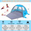 Happy Travel Beach Tent, UPF 50+ UV Protection Sun Shade Shelter for 3/4/5/6/7/8 Person, Portable Beach Canopy for Family & Baby, Lightweight & Easy Setup Beach Cabana with 3 Ventilation Mesh Windows view 2