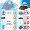 Happy Travel Beach Tent, UPF 50+ UV Protection Sun Shade Shelter for 3/4/5/6/7/8 Person, Portable Beach Canopy for Family & Baby, Lightweight & Easy Setup Beach Cabana with 3 Ventilation Mesh Windows view 3