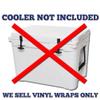 USATuff Vinyl Cooler Full Kit Compatible with YETI 45 qt Tundra | Easy Peel & Stick Application Cooler Skin Decal Wrap | Durable Pre-Cut Pieces | Made for Outdoor Use - Thin Blueline Flag view 2