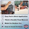 USATuff Vinyl Cooler Lid Kit Compatible with YETI 60 qt Roadie Wheeled | Easy Peel & Stick Application Cooler Skin Decal Wrap | Durable Pre-Cut Pieces | Made for Outdoor Use - Thin Blueline Flag view 4