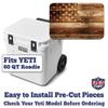 USATuff Vinyl Cooler Lid Kit Compatible with YETI 60 qt Roadie Wheeled | Easy Peel & Stick Application Cooler Skin Decal Wrap | Durable Pre-Cut Pieces | Made for Outdoor Use - USA Flag Woodgrain view 3