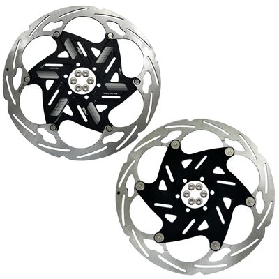 iF Design & Red Dot Design Award PSB PR03 3D Floating Plus DHR and E-MTB Only 2.3mm Disc Brake Rotor 6-Bolt 203mm, 2 pcs, PSB2941