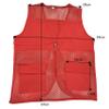KeepRank Unisex Mesh Vest with Zipper Volunteer Activity Vest with Pockets Supermarket Team Uniform Vest (US, Alpha, One Size, Regular, Regular, Fluorescent green) view 4