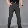 Men's Tactical Pants, Water Resistant Cargo Pants, Lightweight Work Hiking Pants, Outdoor Athletic Military Army Pants view 2