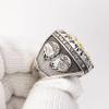 noblehead 2023 Fantasy Football Championship Ring | Black Gunmetal Plated Award For Fantasy Football Trophy League Winner | Color Stones (size 10, Silver Outer) view 3