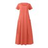 subscriptions on My Account Women's Summer Cotton Linen Long Dress Sleeveless Elegant Flowy Dresses Plus Size Loose Comfy Dress with Pockets Dresses for Women 2024 Orange S view 4