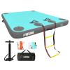 AWSUM 15ft x 6ft Large Inflatable Floating Dock Air Dock Platform Floating Island Raft with Non-Slip Surface for Lakes Beach Ocean view 1