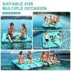 AWSUM 15ft x 6ft Large Inflatable Floating Dock Air Dock Platform Floating Island Raft with Non-Slip Surface for Lakes Beach Ocean view 3