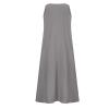 SMIDOW Women's Summer Cotton Linen Long Dress Sleeveless Elegant Flowy Dresses Plus Size Loose Comfy Dress view 3