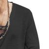 SWJGLITTR Men's V-Neck Drawstring Linen T-Shirt Cotton Lace Up Henley Short Sleeve Henleys Summer Beach Half Sleeve T Shirts (Black,5X-Large) view 3