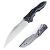 HUAAO Pocket Knife3.5in D2 Blade with Aluminum Alloy Handle, Folding Knife with Reversible Pocket Clip, Everyday Carry for Camping,Gift for Men view 1