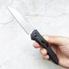 HUAAO Pocket Knife3.5in D2 Blade with Aluminum Alloy Handle, Folding Knife with Reversible Pocket Clip, Everyday Carry for Camping,Gift for Men view 2